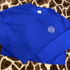 Cropped crewneck sweater!